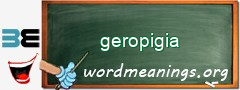 WordMeaning blackboard for geropigia